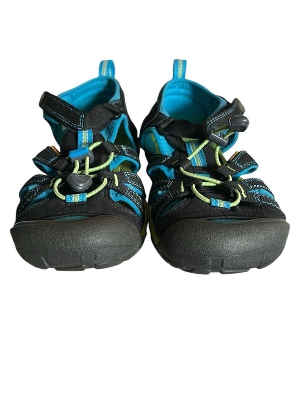 Keen Seacamp II Big Kids Water Sandals in Black and Brilliant Blue UNISEX SIZE 5 - Picture 6 of 10